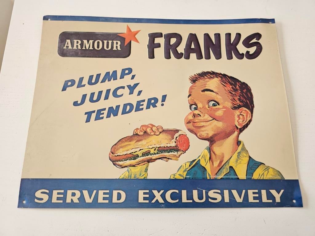Armour franks reklame plaat, Enlèvement ou Envoi