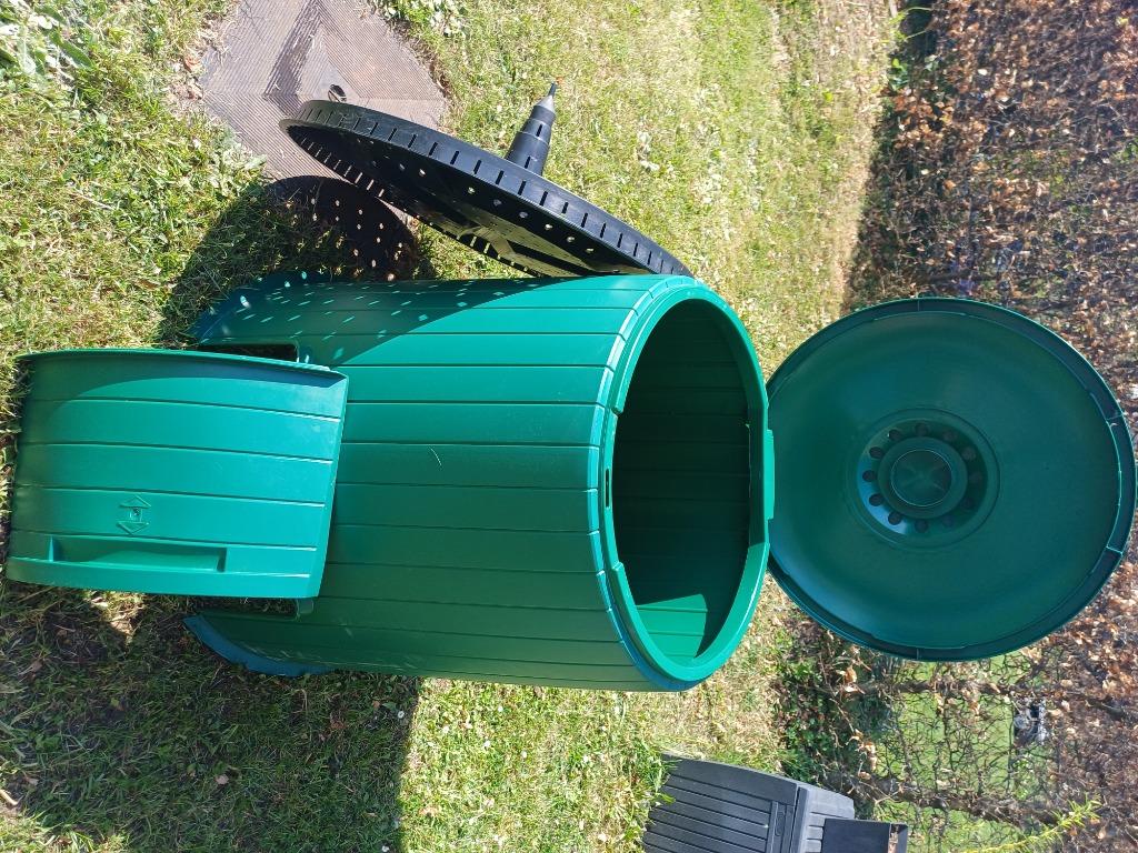Compost Milko vert olive 290L, Enlèvement, Comme neuf