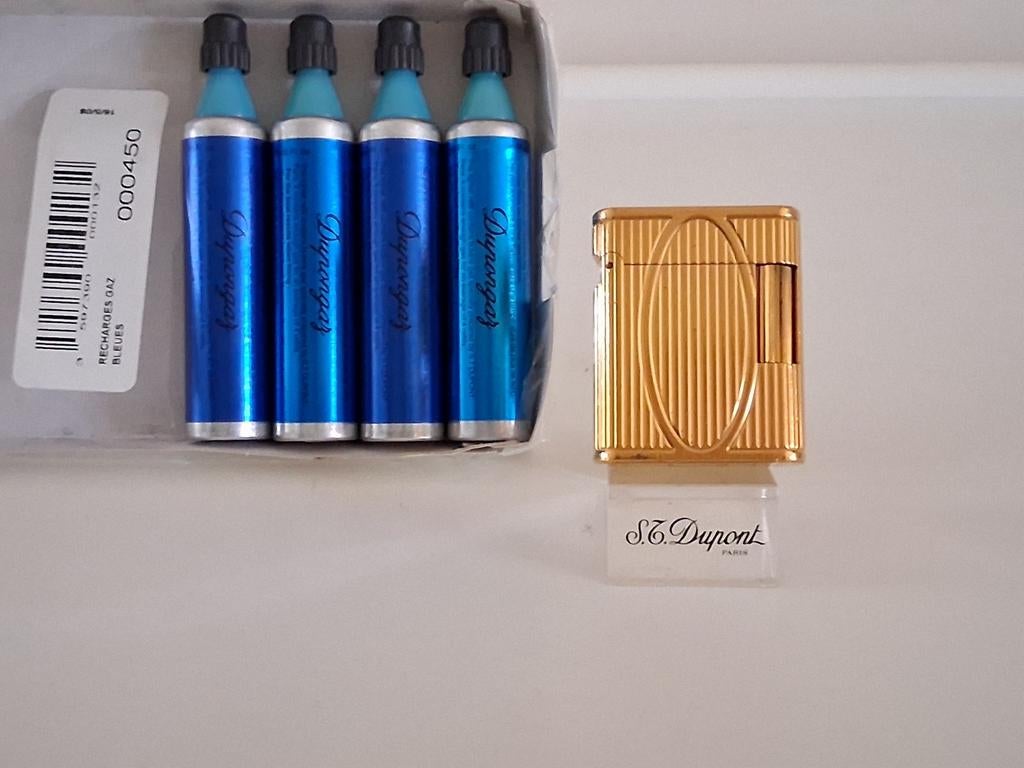 Dupont Aansteker L1Soubreny Goud Verguld Kleur., Ophalen of Verzenden, Gebruikt, Aansteker