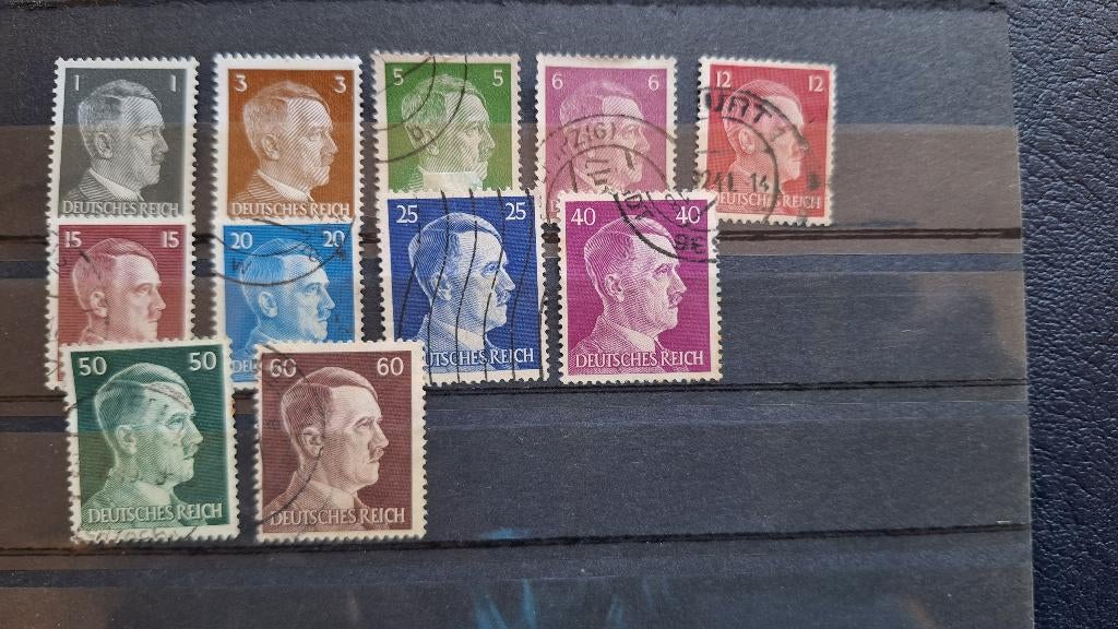 WO2 Duitse postzegels Hitler, Verzamelen, Ophalen of Verzenden
