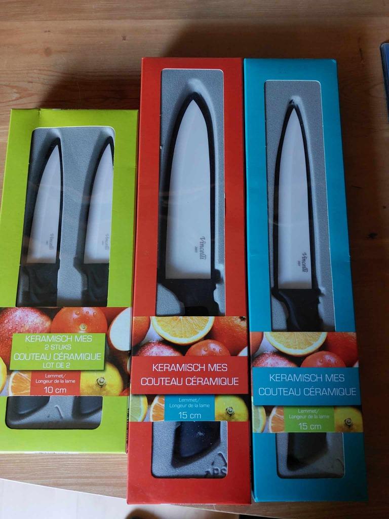 keramische messen NIEUW, Maison & Meubles, Cuisine | Couverts, Neuf, Synthétique, Enlèvement