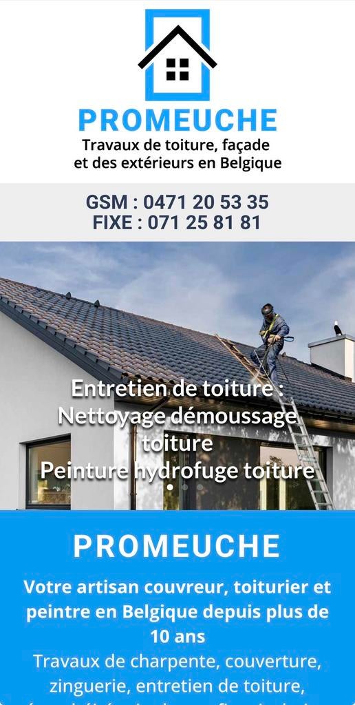 Toiturier repartion nettoyage, Bricolage & Construction, Enlèvement ou Envoi