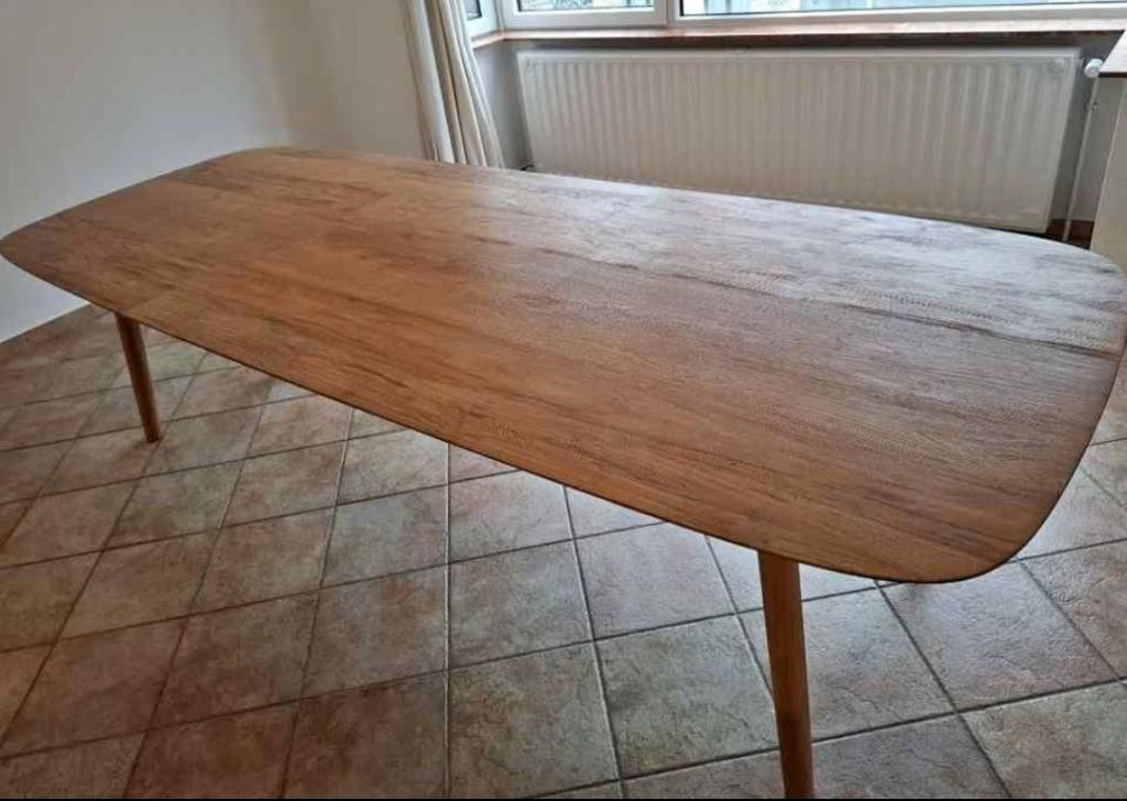 Table en teck 300 x 115 cm, Teck, 100 à 150 cm, Enlèvement, Rectangulaire