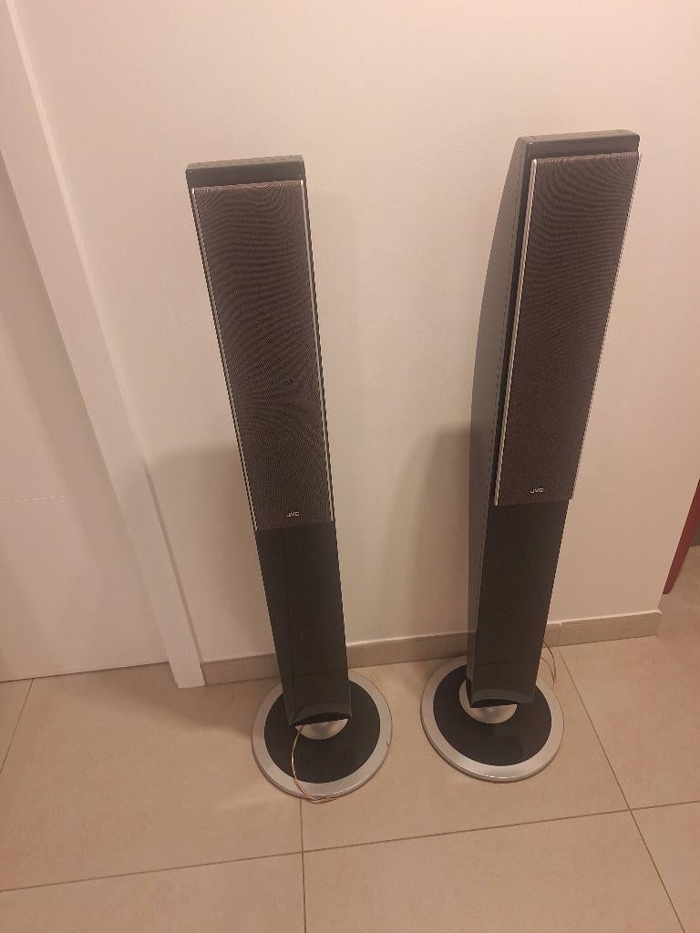 2 enceintes  JVC SP DD8F., TV, Hi-fi & Vidéo, Enceintes, JVC, 60 à 120 watts, Enlèvement, Utilisé