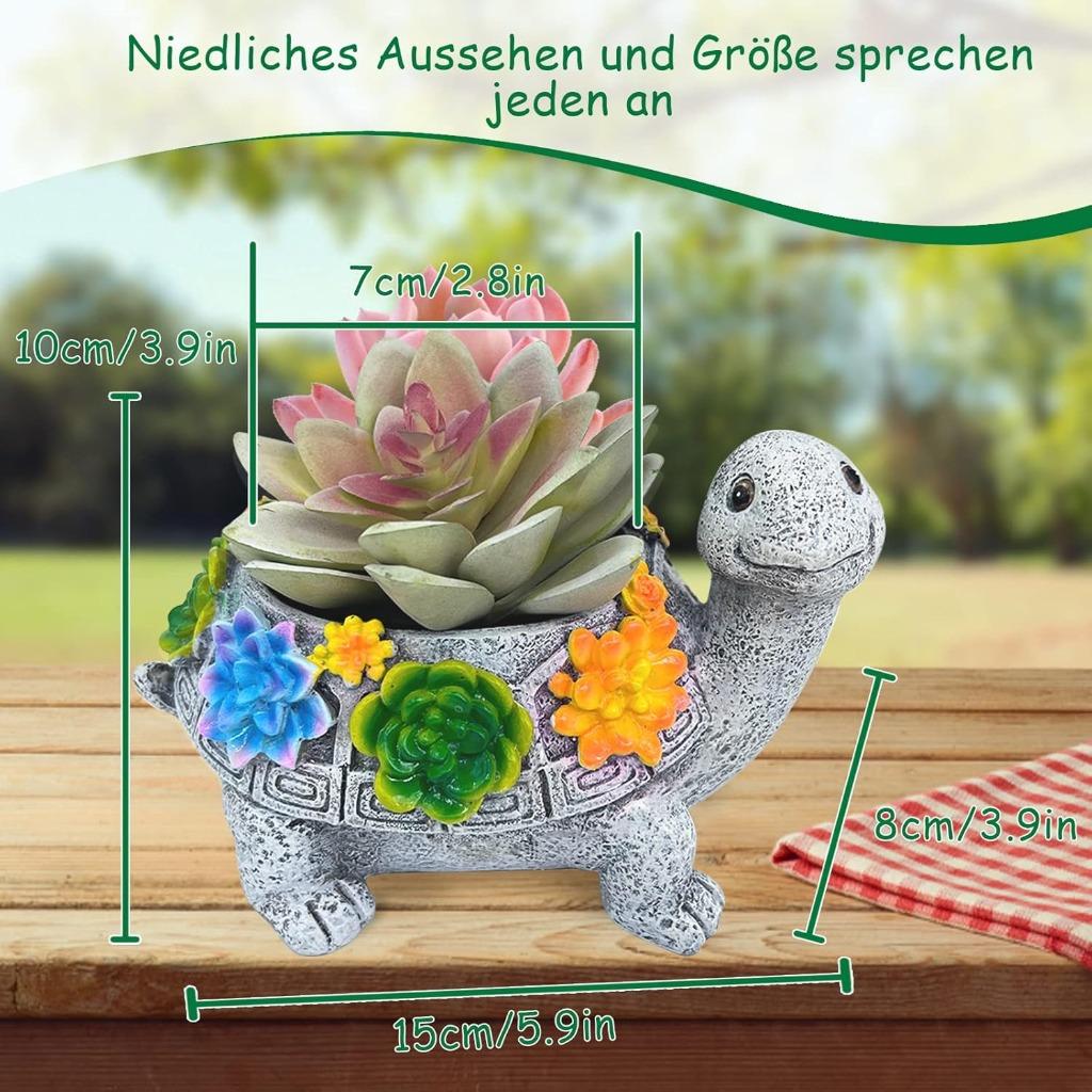 Schildpad plantenpot GRATIS LEVERING, Overige materialen, Verzenden, Nieuw, Balkon