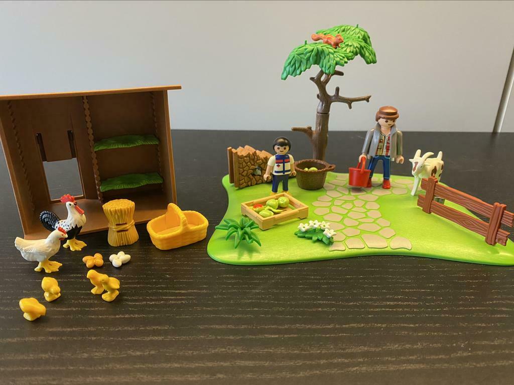 Playmobil 4146 appelboomgaard + 4492 Kippenhok, Kinderen en Baby's, Speelgoed | Playmobil, Ophalen of Verzenden, Zo goed als nieuw