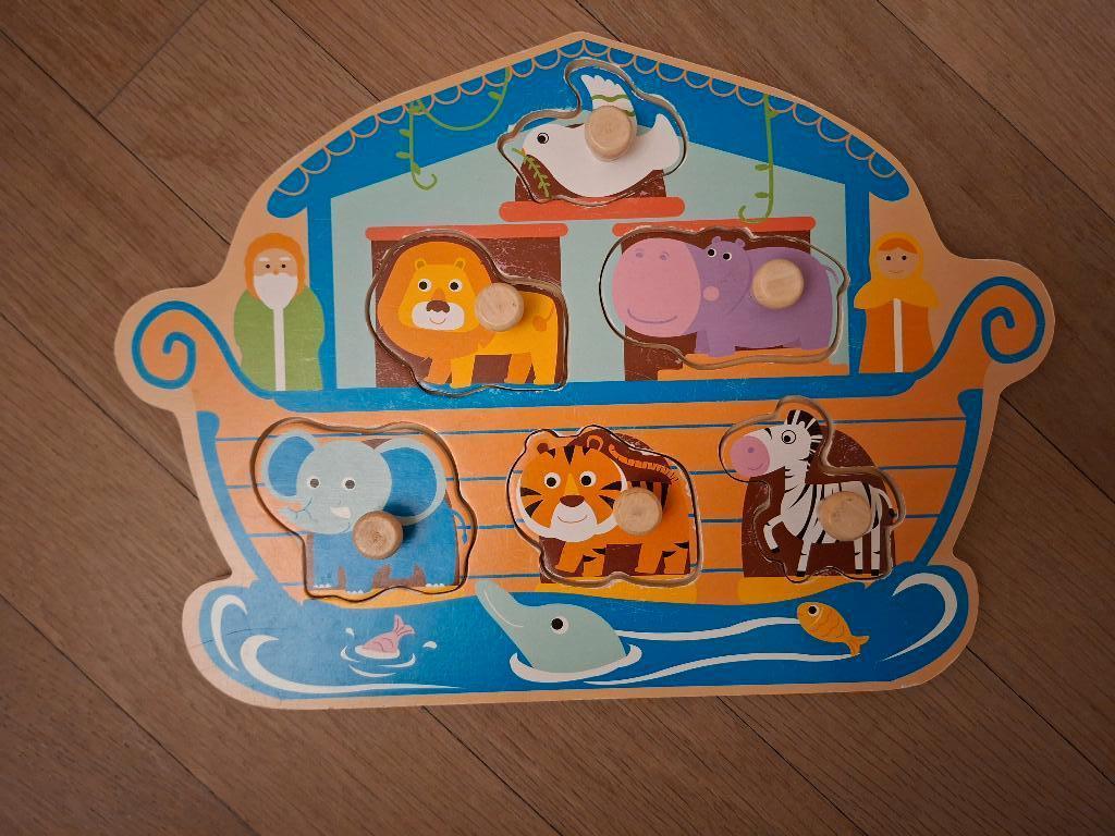 Puzzel ark van Noah, Ophalen, Gebruikt, Van hout, Minder dan 10 stukjes