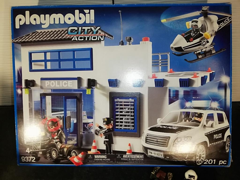 BXL  PLAYMOBIL City Action 9372 Commissariat de Police, Enlèvement ou Envoi, Utilisé