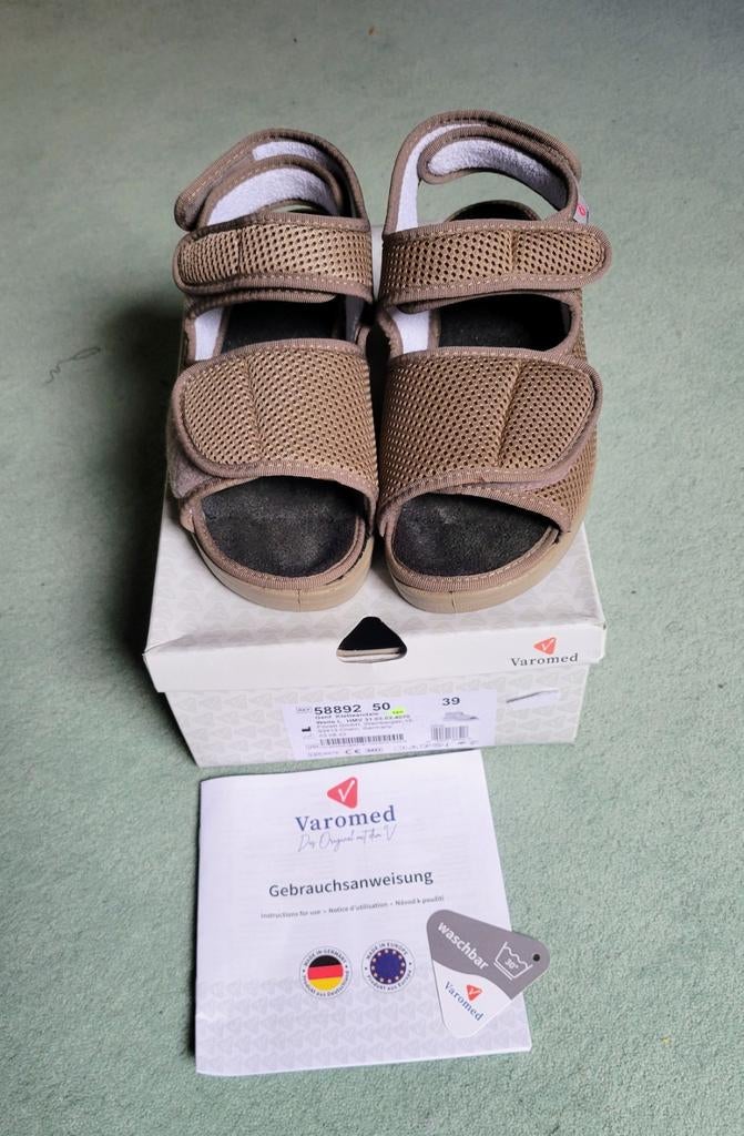 VAROMED Genoa klittenband pantoffel, Kleding | Dames, Schoenen, Ophalen of Verzenden, Zo goed als nieuw