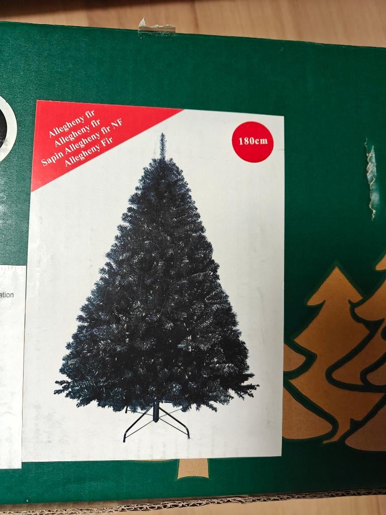 Kerstboom (Zwart) 180 cm, Diversen, Kerst, Ophalen, Gebruikt