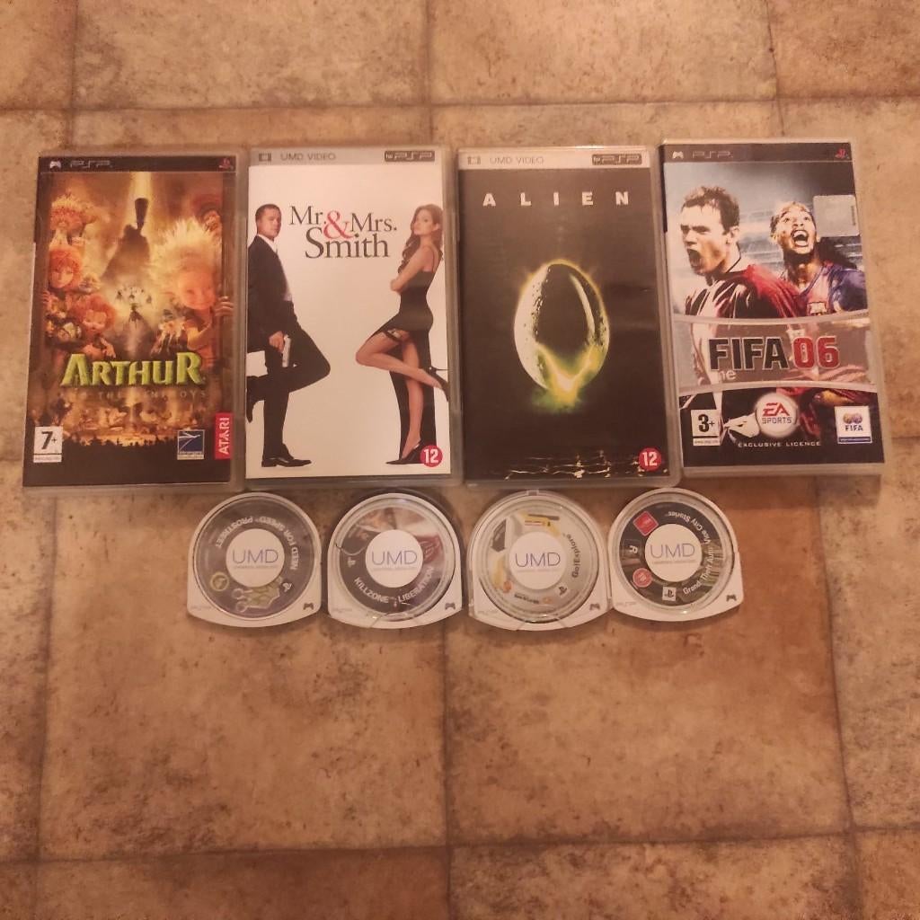 PSP GAMES/FILMS, Games en Spelcomputers, Games | Sony PlayStation Portable, Ophalen, Gebruikt, Overige genres, 1 speler