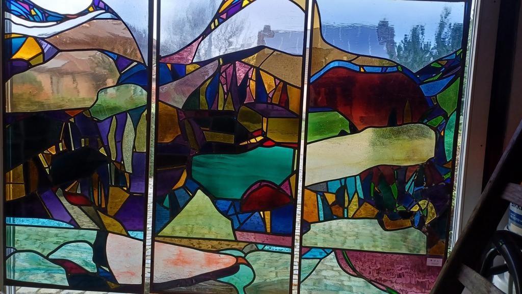 Glas in lood, Antiek en Kunst, Ophalen