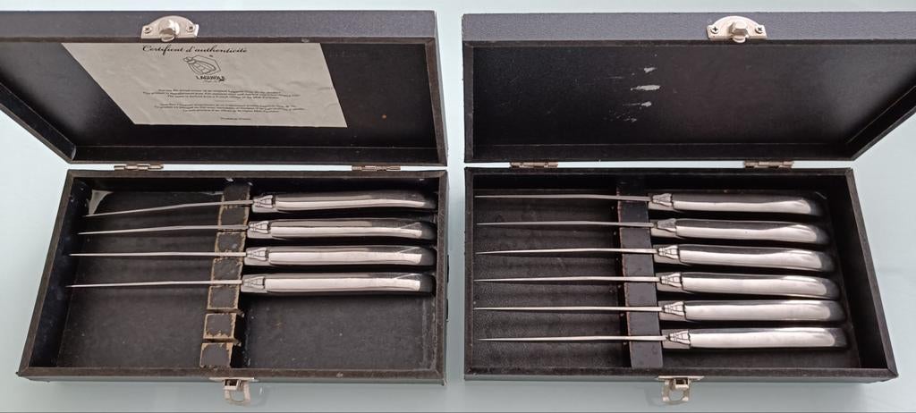Laguiole messen., Ophalen of Verzenden, Gebruikt, Inox of Chroom, Bestekset