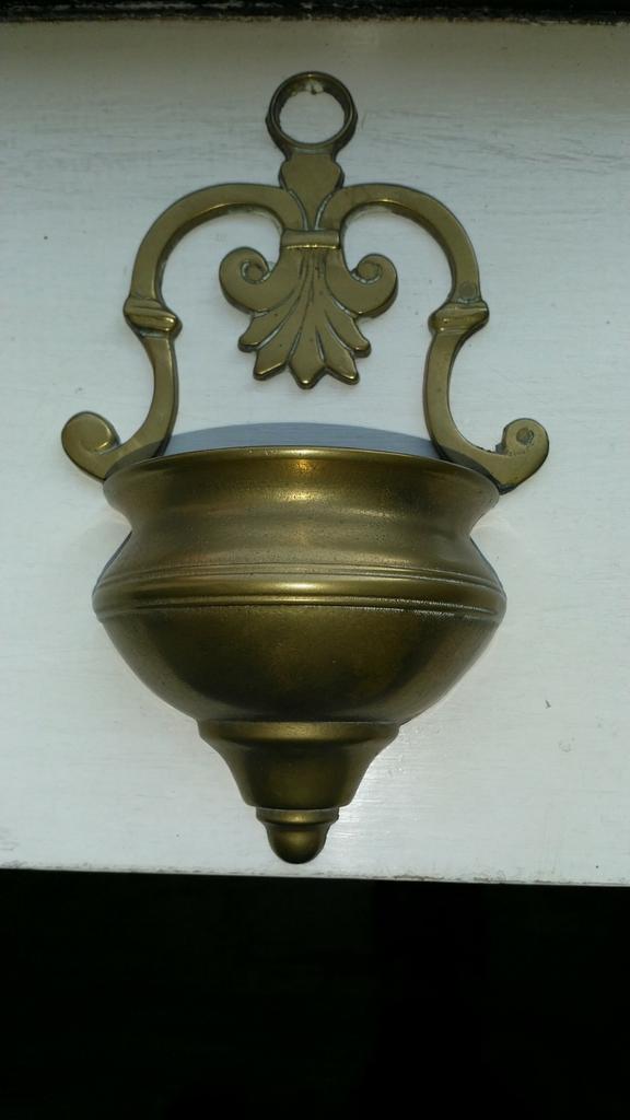 Wijwater vat in Messing, Ophalen of Verzenden