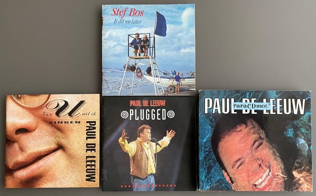 4 CD's Nederlandstalig, Paul De Leeuw en Stef Bos, Ophalen of Verzenden, Gebruikt