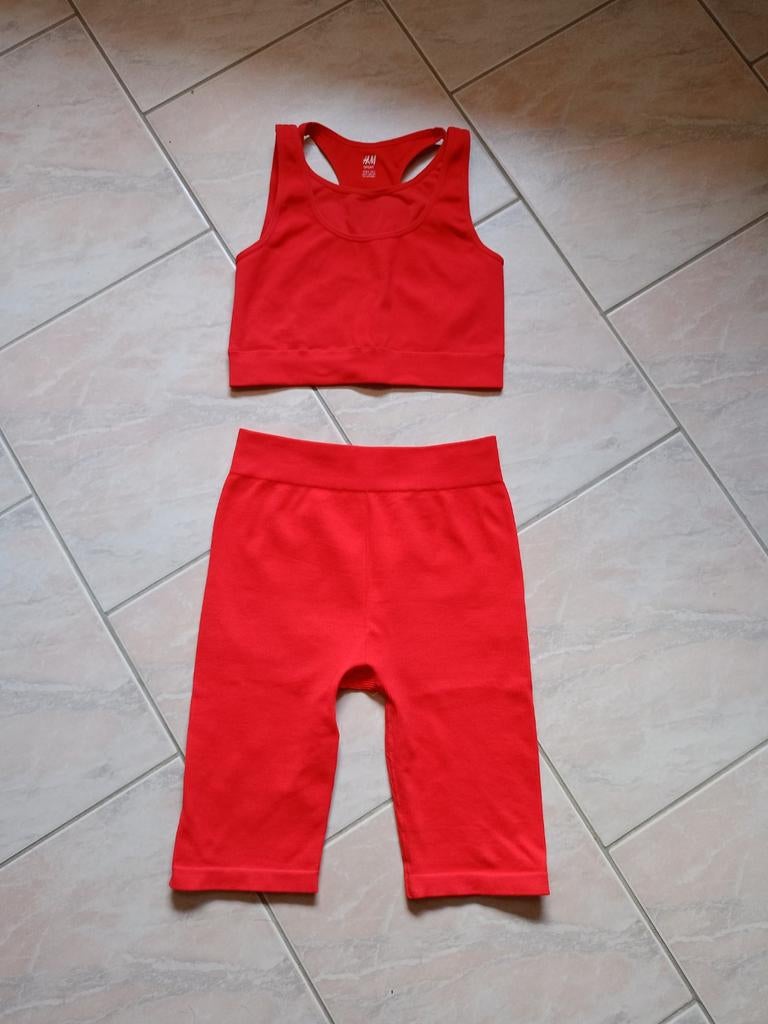 Sportset, H&M, Verzenden, Maat 36 (S), Rood