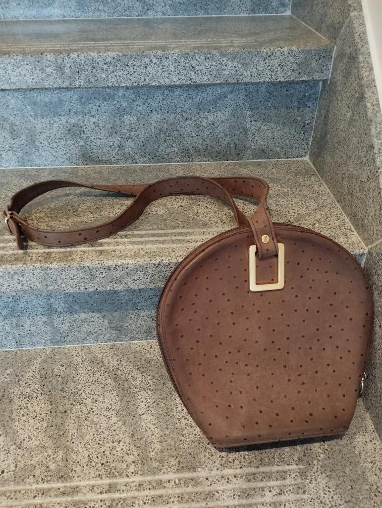 Bruine tas Jean wiebel nouveau, Ophalen of Verzenden, Zo goed als nieuw