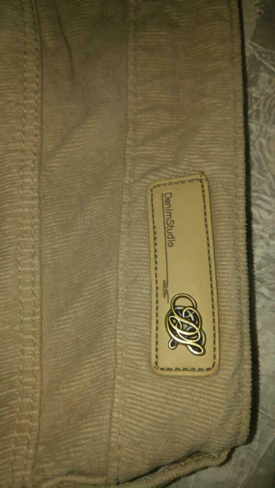 Pantalons jeans velur denim studio beige stretch t 29, Enlèvement ou Envoi, Comme neuf, Beige