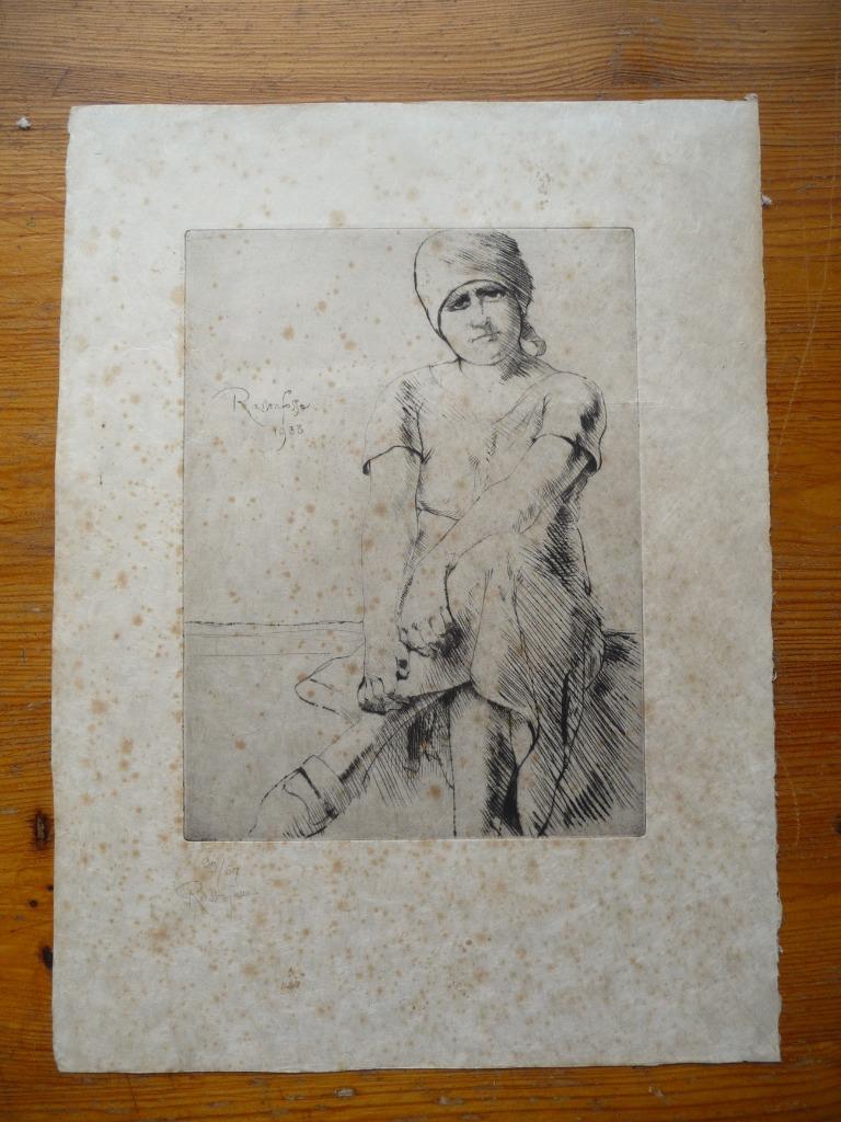 ARMAND RASSENFOSSE- ETS - ORIGINEEL GESIGNEERD, Antiek en Kunst, Ophalen of Verzenden