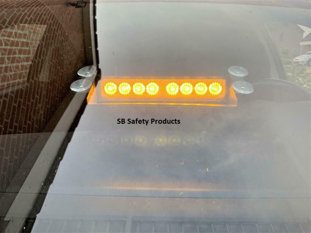 Dash flitser zwaailicht oranje amber 8 leds 8W Werkverkeer, Auto diversen, Auto-accessoires, Nieuw, Ophalen of Verzenden