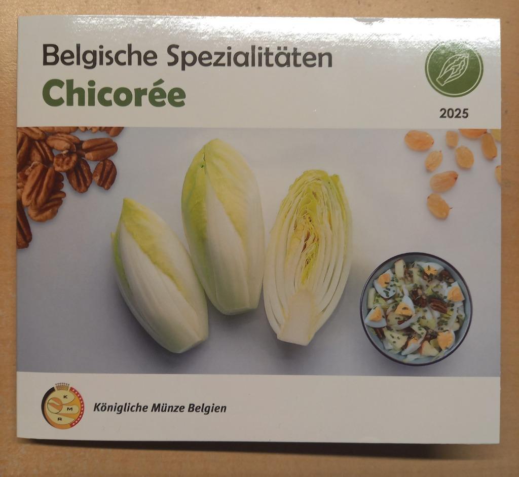 BU  MUNTENSET 2025  BELGIE   WITLOOF    € 150, Ophalen of Verzenden, Metaal, Setje
