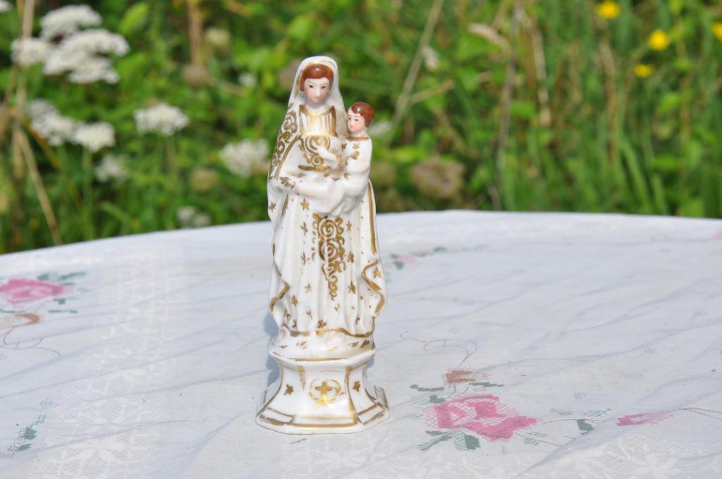 vierge a l'enfant porcelaine colorée or, Enlèvement ou Envoi