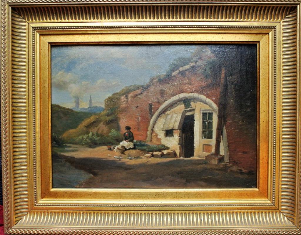 Toegeschreven aan  François-Joseph Boulanger ?  1819 - 1873, Antiek en Kunst, Kunst | Schilderijen | Klassiek, Ophalen, Paneel