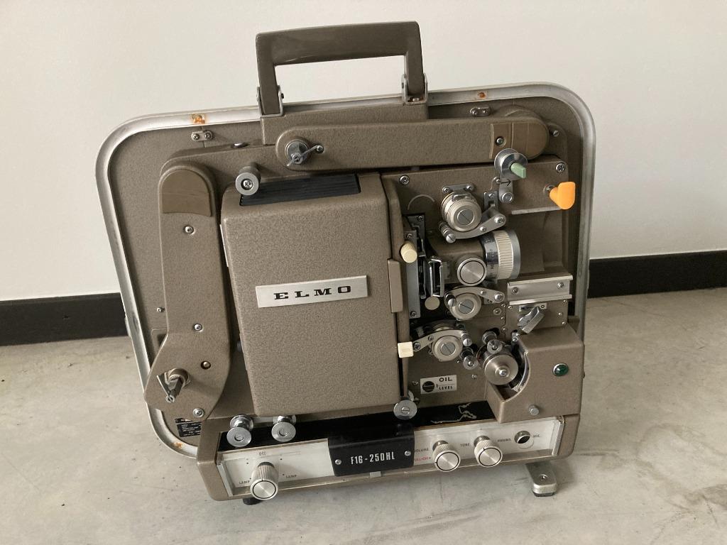 Elmo F16 250 HL 16mm projector met accessoires, Ophalen, 1960 tot 1980, Projector