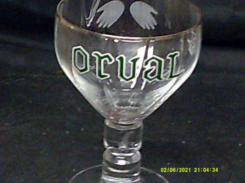 Bierglas.Orval .Gaurdian Angel.Orval Groen.Verte, Enlèvement ou Envoi, Comme neuf, Verre ou Verres, Autres marques