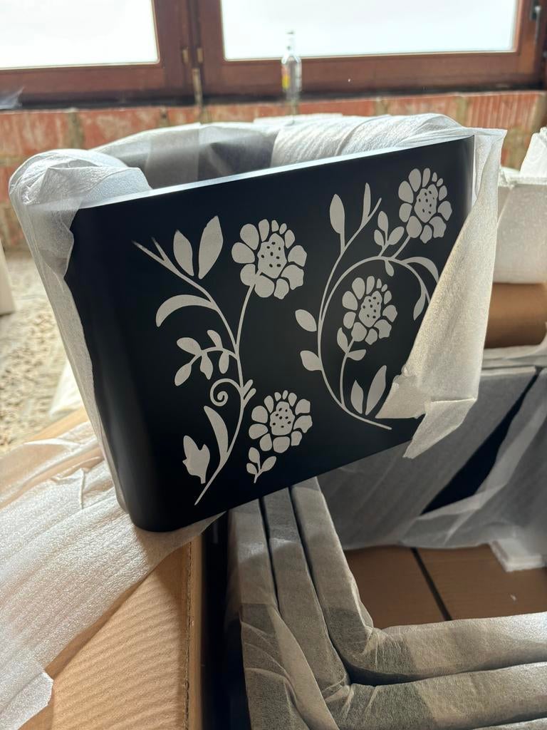 Wandrek retro cube - bloemenmotief - kubus - Casibel, Huis en Inrichting, Ophalen of Verzenden, Nieuw