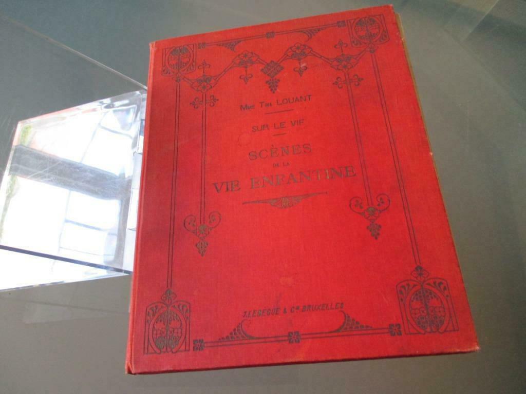 Scène de la vie enfantine – Mme Tina Louant édition 1912, Antiquités & Art, Enlèvement ou Envoi, Tina Louant