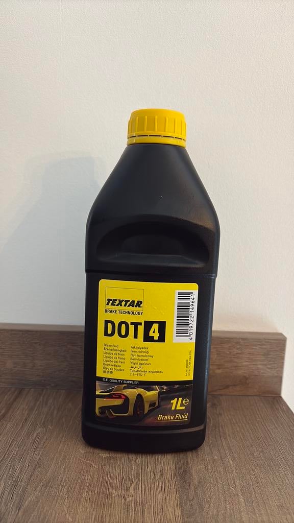Liquide de frein DOT 4 Textar 1l, Enlèvement