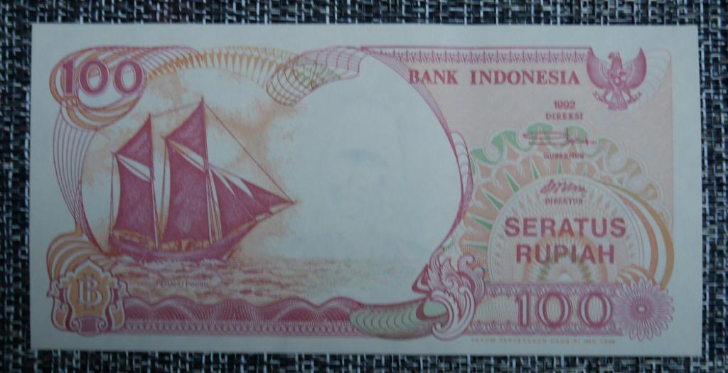 Billet 100 Rupiah Indonesia 1992 UNC, Envoi, Autres pays, Série