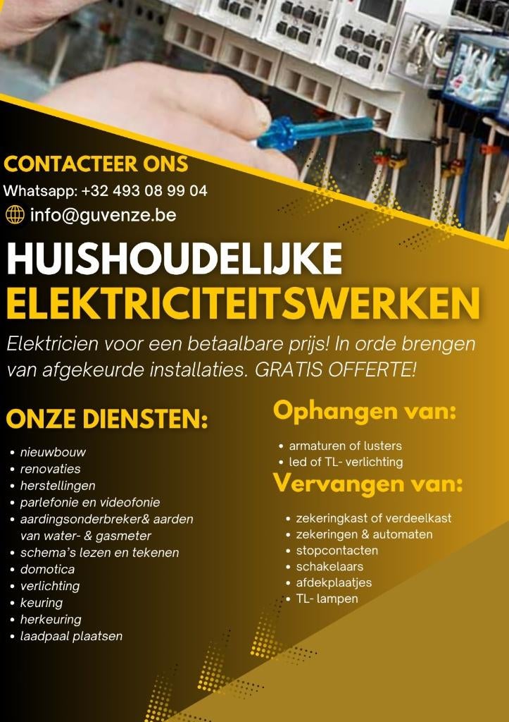 Ervaring elektricien, Diensten en Vakmensen, Elektriciens, Garantie