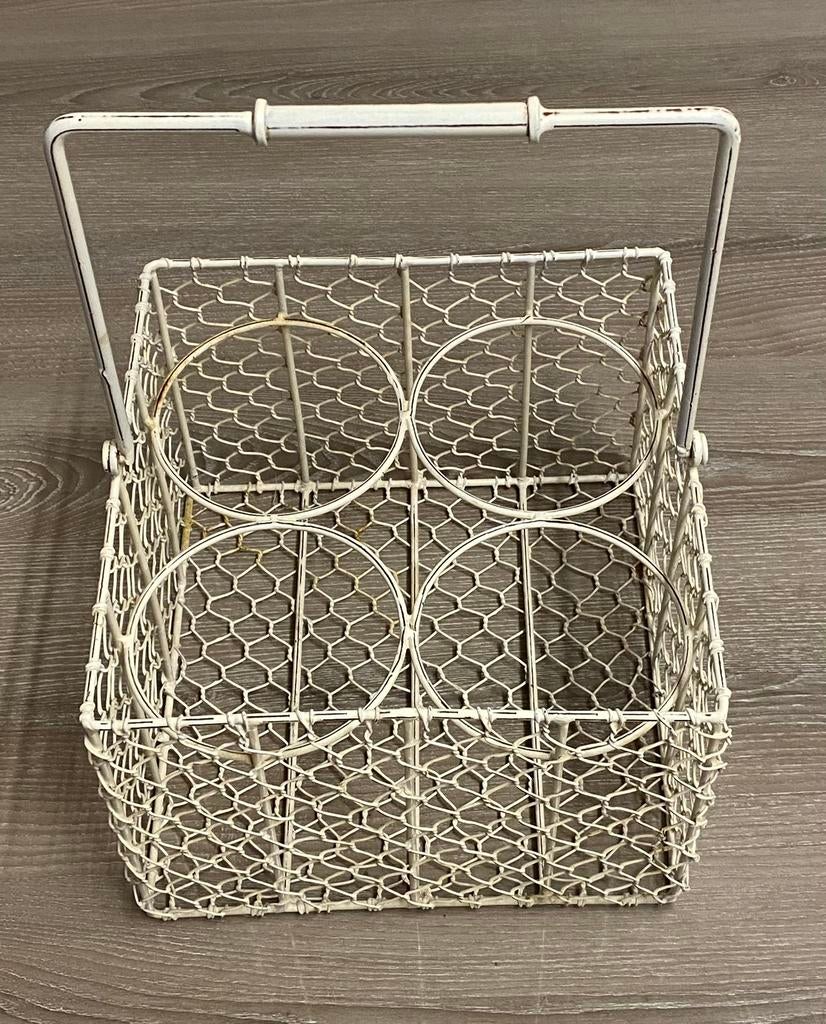 Porte bouteilles en fer, 4 bouteilles, prix: 8 €, Maison & Meubles, Enlèvement ou Envoi, Utilisé