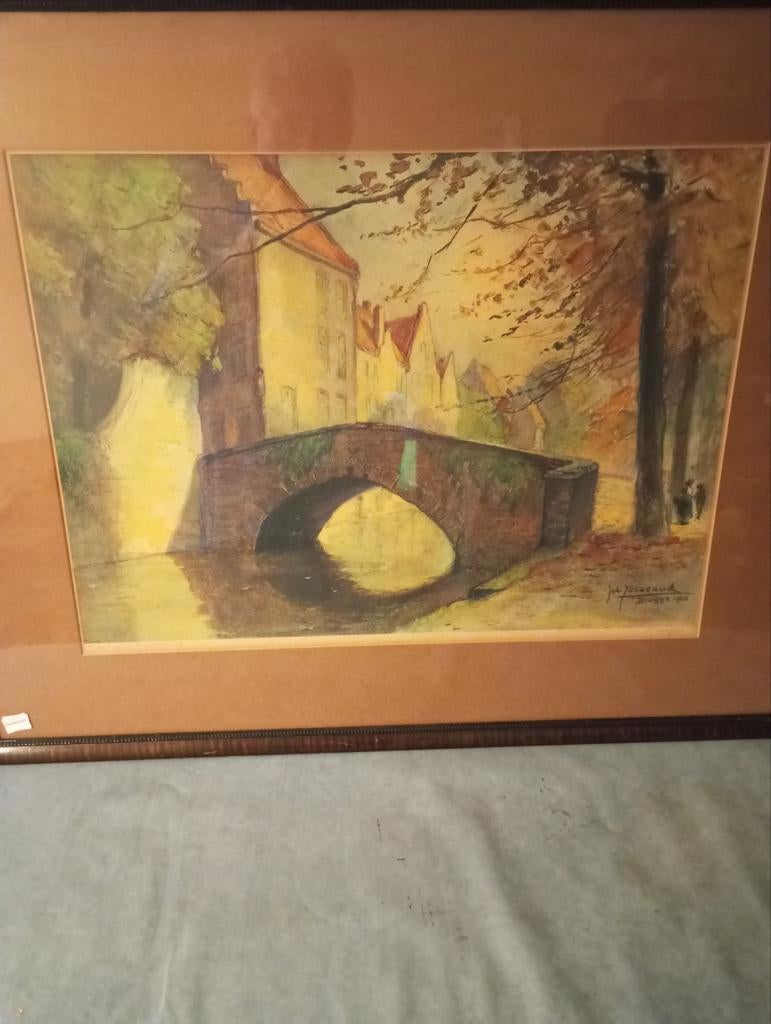 Grafiek. Johannes Jossaud 1930, Antiek en Kunst, Kunst | Schilderijen | Klassiek, Ophalen of Verzenden