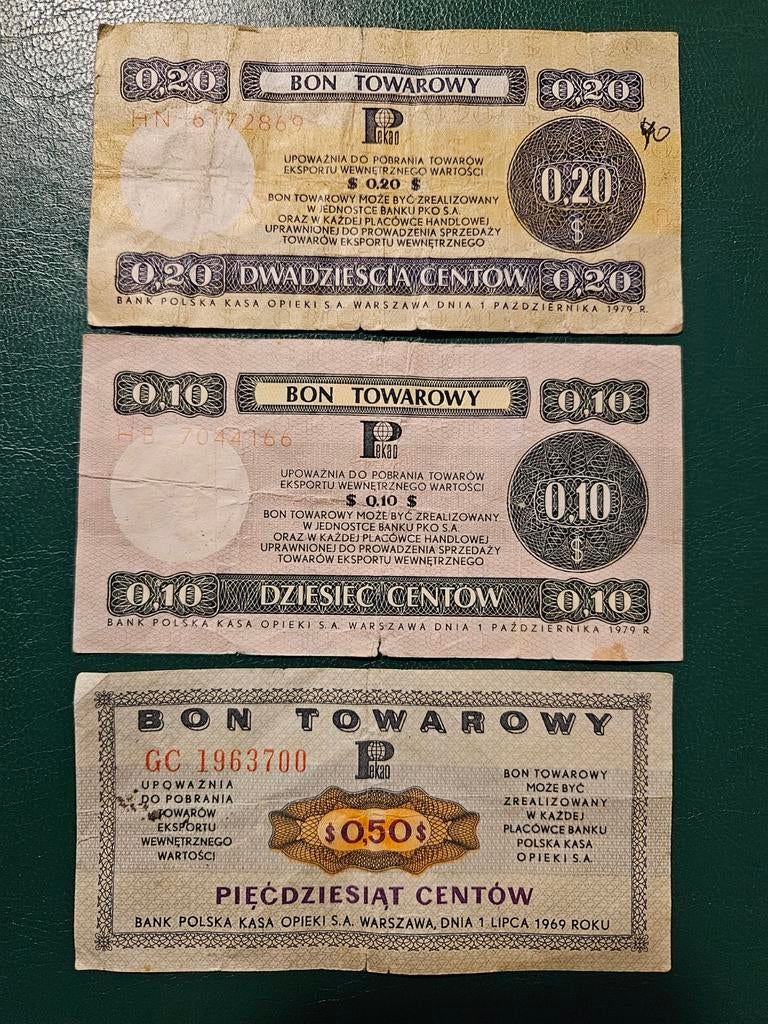 Bon Towarowy, Pologne, PRL, Enlèvement ou Envoi, Pologne, Série
