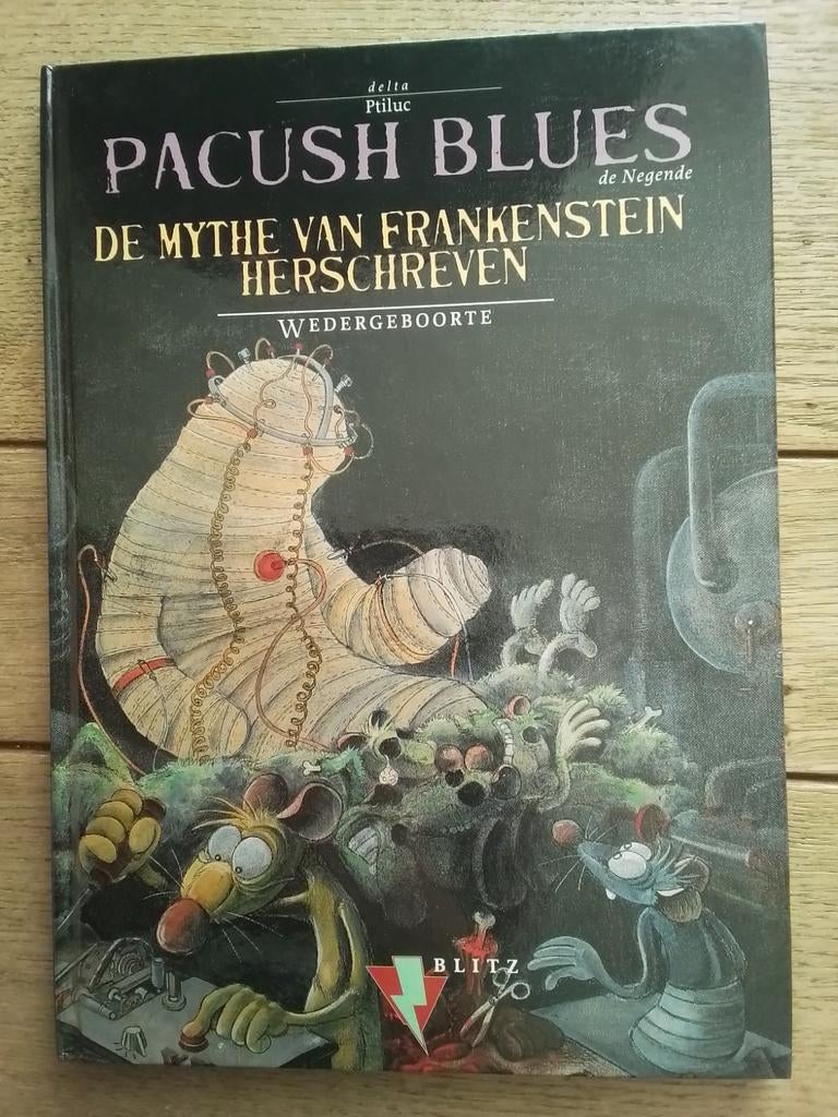 Pacush blues nr 9  de mythe van Frankenstein herschreven hc, Boeken, Ophalen of Verzenden, Zo goed als nieuw
