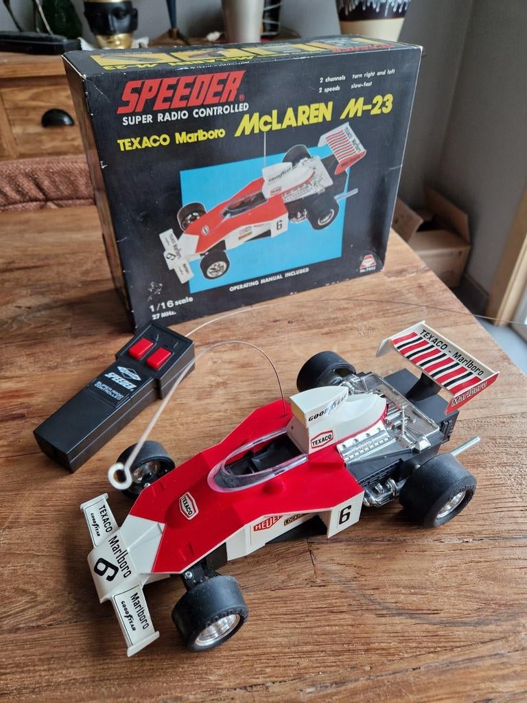 Asahi Japan 1/16 McLAREN M-23 F1 Racing Car Speeder RC, Ophalen of Verzenden, Gebruikt