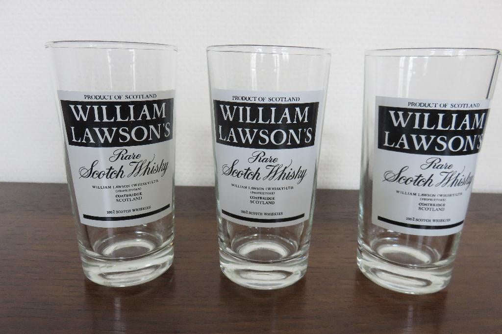Lot de  verres à whisky « William Lawson », Collections, Enlèvement ou Envoi, Comme neuf, Autres types