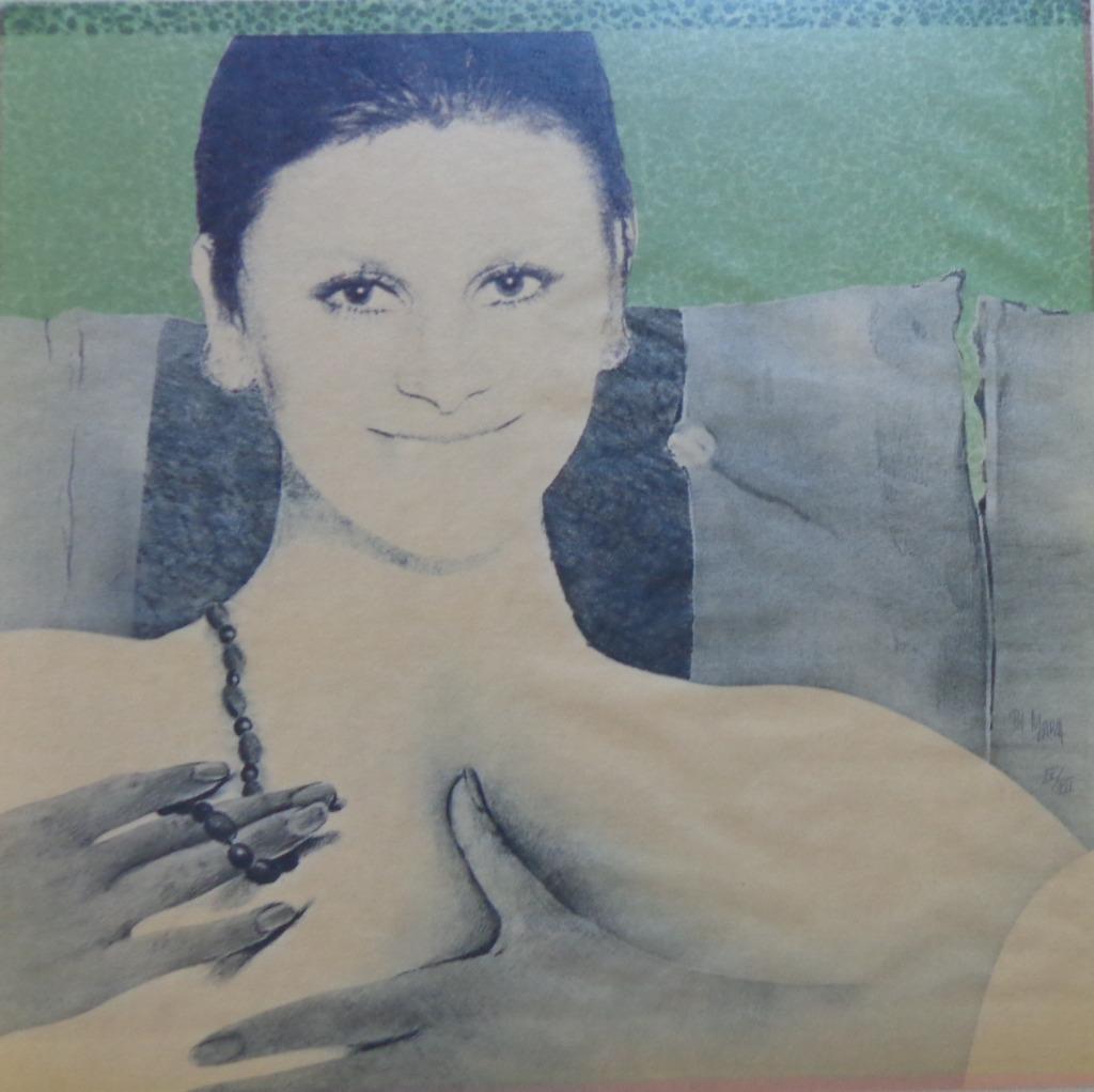 POL MARA / NAAKTE VROUW / KLEURLITHO / 37x37cm / SIG, Enlèvement ou Envoi