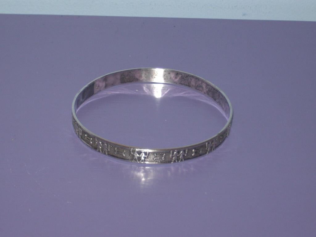 Oude zilveren armband., Handtassen en Accessoires, Antieke sieraden, Ophalen of Verzenden, Zilver, Armband