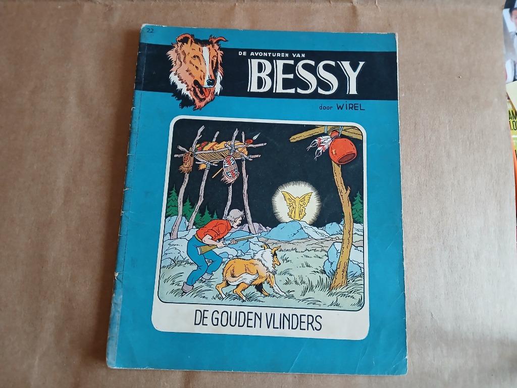 1e druk Bessy nr 22 : de gouden vlinders, Gelezen, Wirel, Eén stripboek, Ophalen of Verzenden