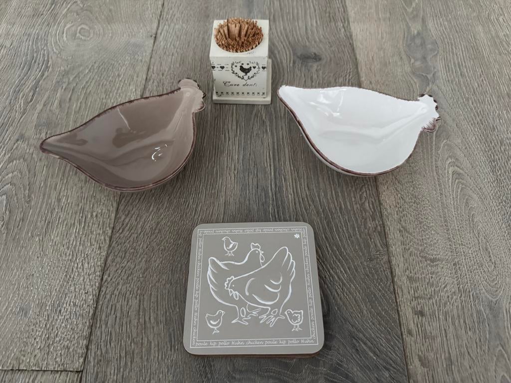 Aperitief set, Ophalen of Verzenden, Nieuw, Aardewerk, Kom(men)
