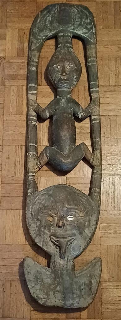 Decoratieve tribal art uit Papoea-Nieuw-Guinea - zeer groot!, Antiek en Kunst, Ophalen of Verzenden