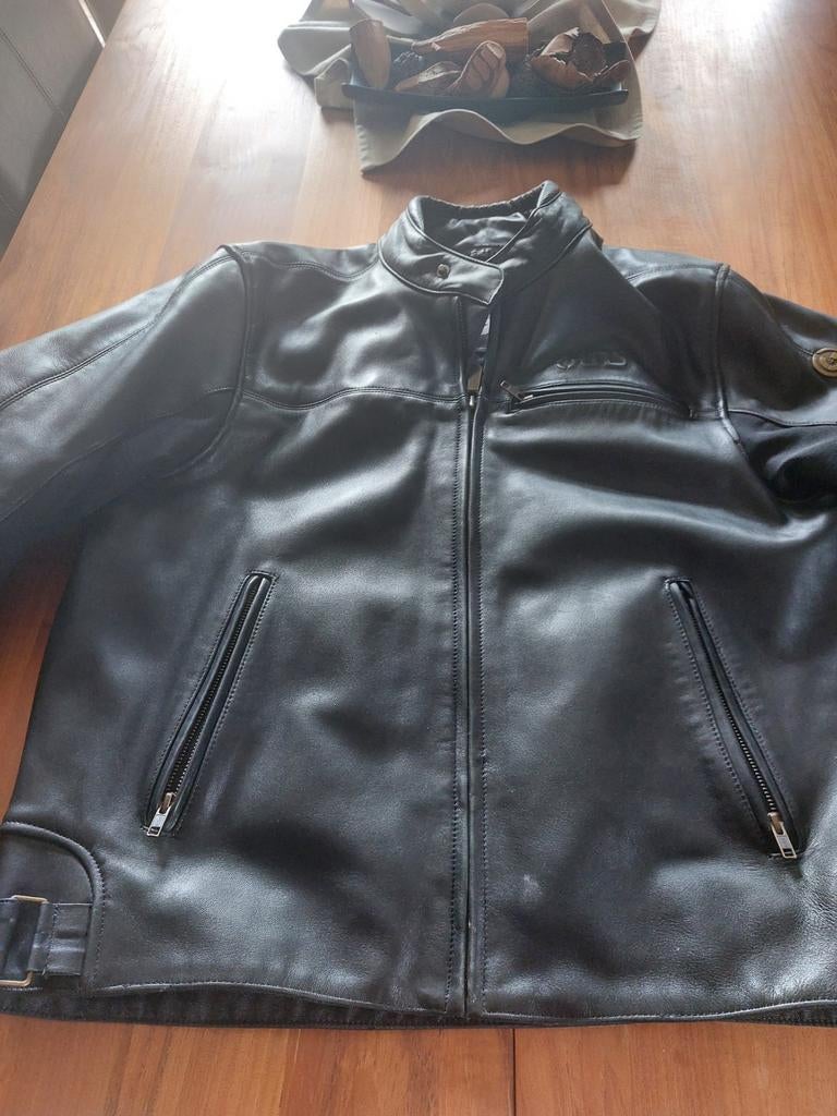 Veste moto en cuir tres bon etat, Ophalen of Verzenden