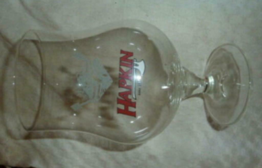 #C bier glas HAPKIN Anno 1877 Brouwerij Alken - Maes, Verzamelen, Ophalen of Verzenden, Nieuw, Bierglas