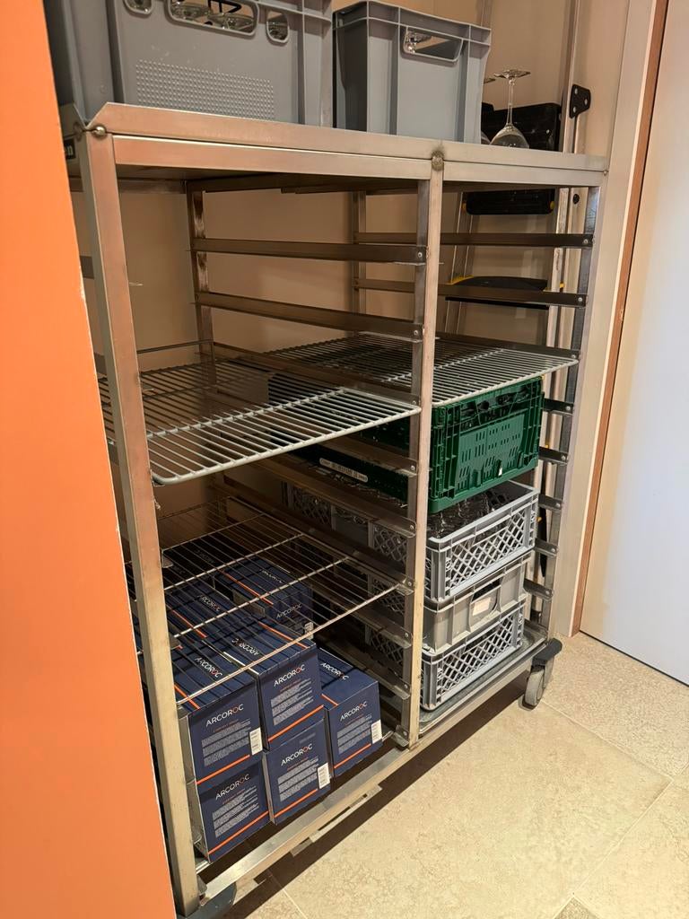 Dubbele regaalwagen, Zakelijke goederen, Horeca | Keukenapparatuur, Ophalen