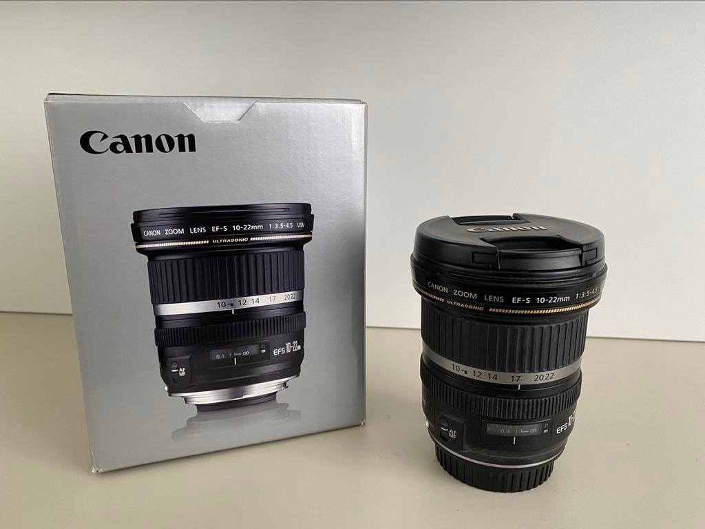 Canon EF-S 10-22mm f3,5-4,5 groothoeklens, Audio, Tv en Foto, Foto | Lenzen en Objectieven, Zo goed als nieuw, Groothoeklens, Zoom