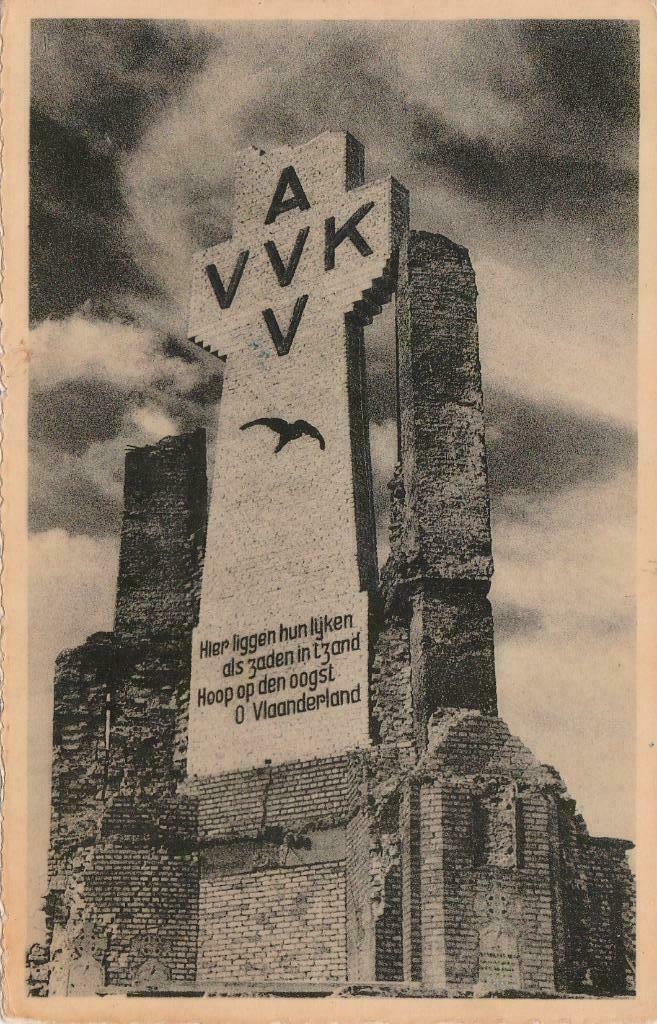 Kaaskerke-Diksmuide, Ophalen of Verzenden, 1940 tot 1960, Gelopen, West-Vlaanderen